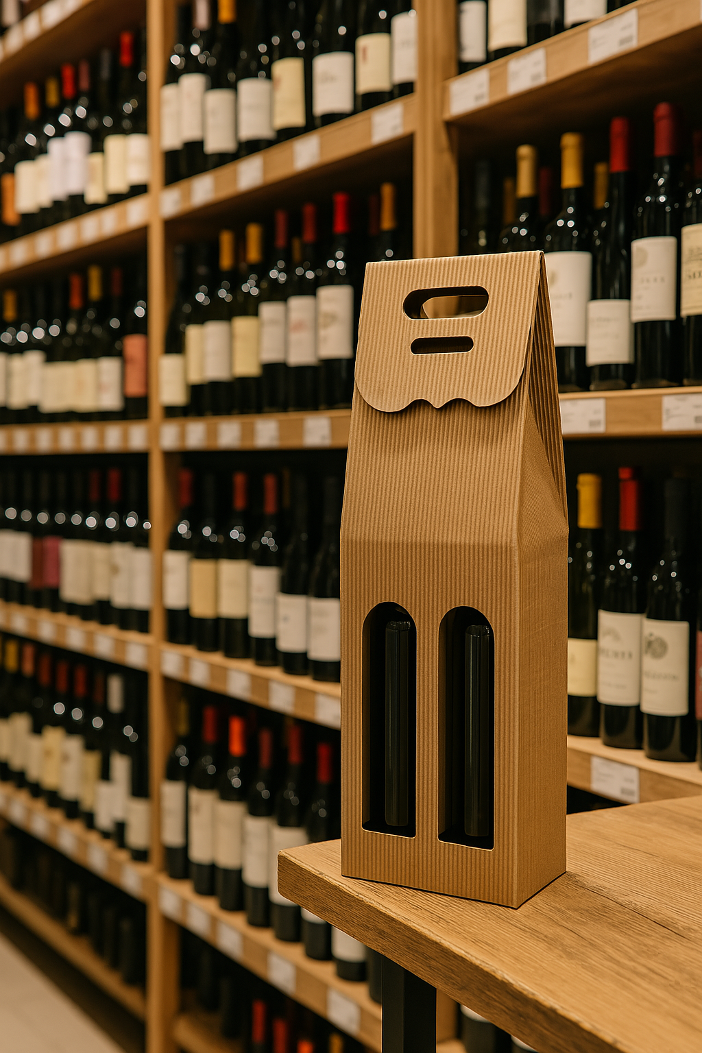 Pudełko na 2 butelki wina